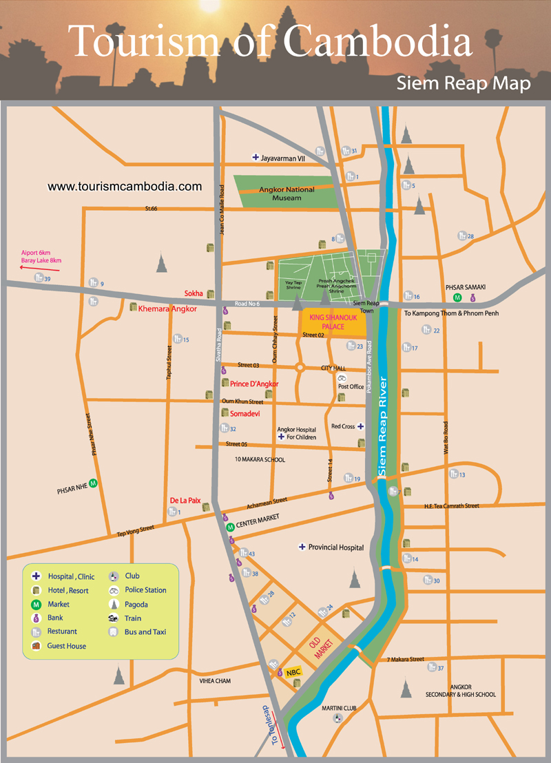 Siem Reap Map