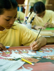 Student at Artisant d'Angkor