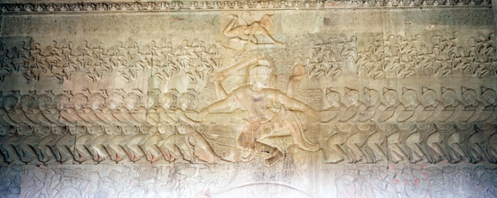 Bas-Relief of Churning of the Ocean of Milk