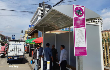 Bus Stop Phnom Penh
