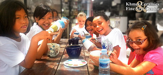 Student at Khmer Ceramic