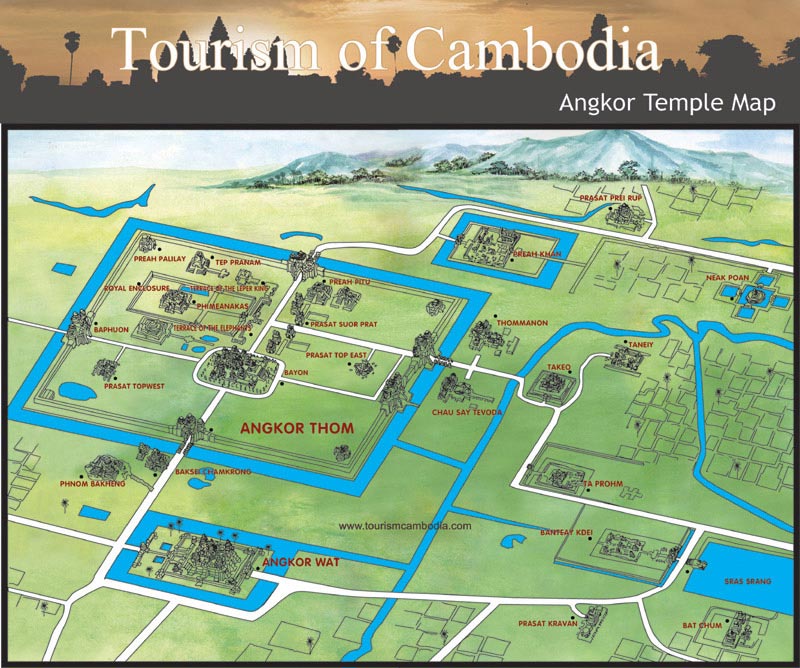 Angkor Temple Map