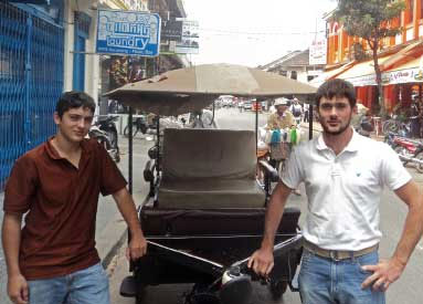 Siem Reap’s Amish tuk tuk-driving brothers, Ken and John Gingerich